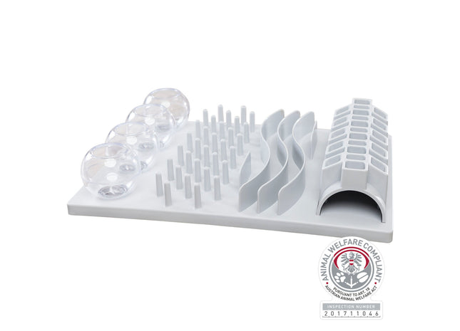 Interaktives Katzenspielzeug in Weiss - Trixie Cat Activity Fun Board