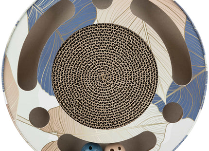 Trixie Kratztrommel mit Spielzeug - blau, ø33cm