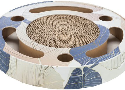 Trixie Kratztrommel mit Spielzeug - blau, ø33cm