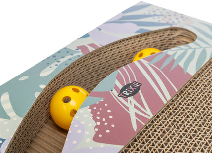 Trixie Kratzpappe mit Bällen bunt 38×5×30cm