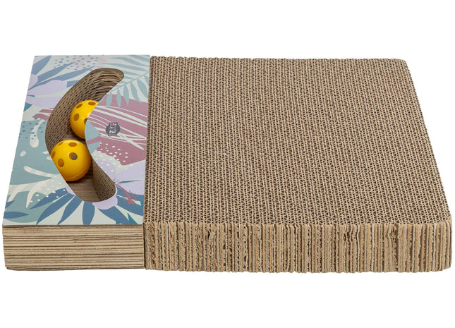 Trixie Kratzpappe mit Bällen bunt 38×5×30cm