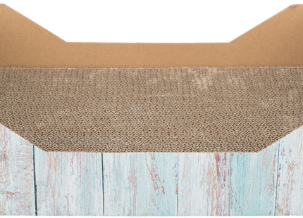 Trixie Kratzbett - Pappe, Katzenminze, türkis, 45×12×33cm