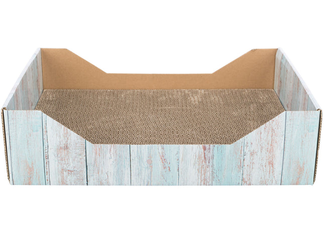 Trixie Kratzbett - Pappe, Katzenminze, türkis, 45×12×33cm