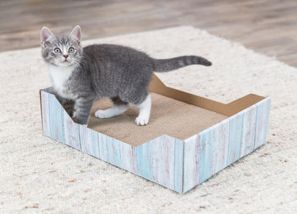 Trixie Kratzbett - Pappe, Katzenminze, türkis, 45×12×33cm