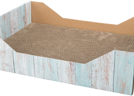 Trixie Kratzbett - Pappe, Katzenminze, türkis, 45×12×33cm