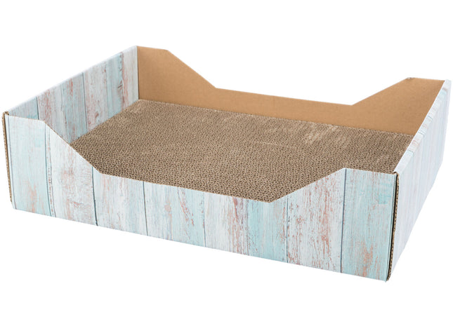 Trixie Kratzbett - Pappe, Katzenminze, türkis, 45×12×33cm