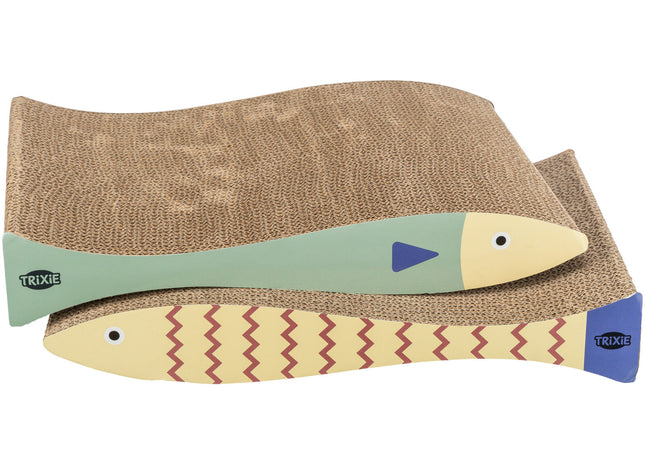 Trixie Kratzpappen Fisch - 2er Set mit Katzenminze