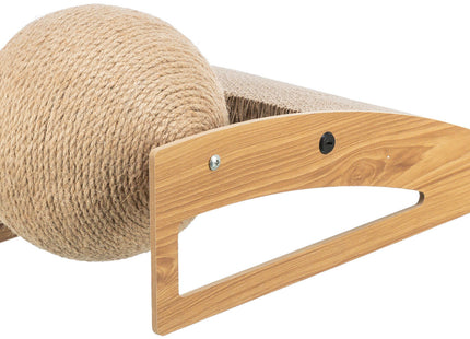 Trixie Kratzrampe mit Ball - Kratzpappe MDF Katze