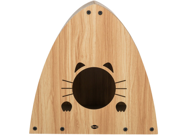 Trixie Kratzhaus – Kratzpappe hellbraun 48×48×28 cm