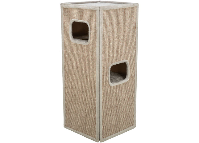 Trixie Cat Tower Juno - graue Katzenkratztonne
