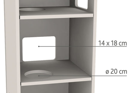 Trixie Cat Tower Juno - graue Katzenkratztonne