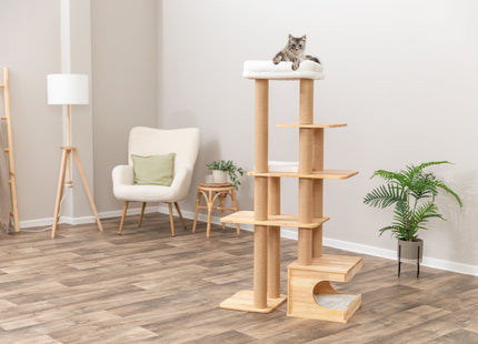 Trixie Kratzbaum Thiago - Naturholz, 147 cm hoch