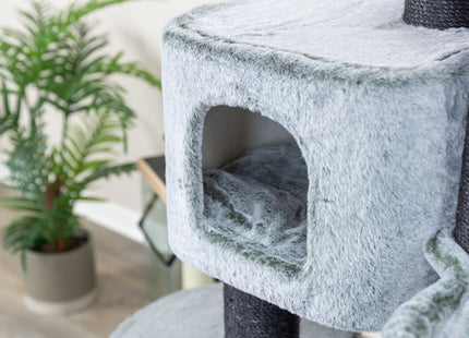 Trixie Kratzbaum Miguel – Katzenbaum grün-weiss 146 cm