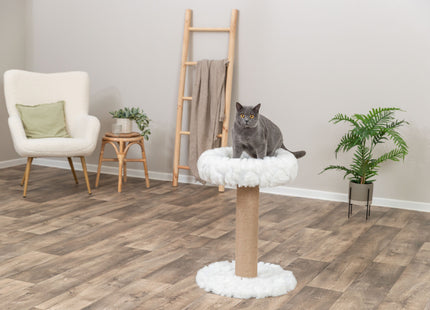 Trixie Kratzbaum Mirella – kompakt, weiss, 55 cm