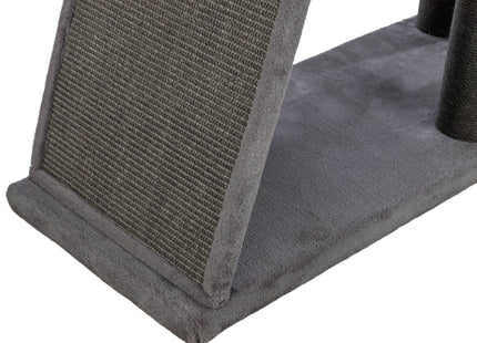 Trixie Kratzbaum Active – grau, 122 cm, mit Rampe