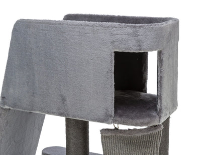 Trixie Kratzbaum Active – grau, 122 cm, mit Rampe