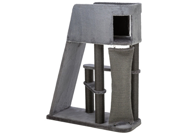 Trixie Kratzbaum Active – grau, 122 cm, mit Rampe