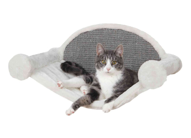 Trixie Hängematte – Wandmontage, weiss/grau, bis 5 kg