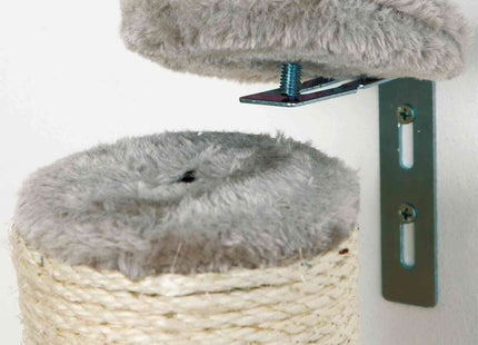 Trixie Kratzstamm – Wandmontage, grau, 80 cm