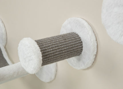 Trixie Wandset Plüsch 4 Teile weiss/grau