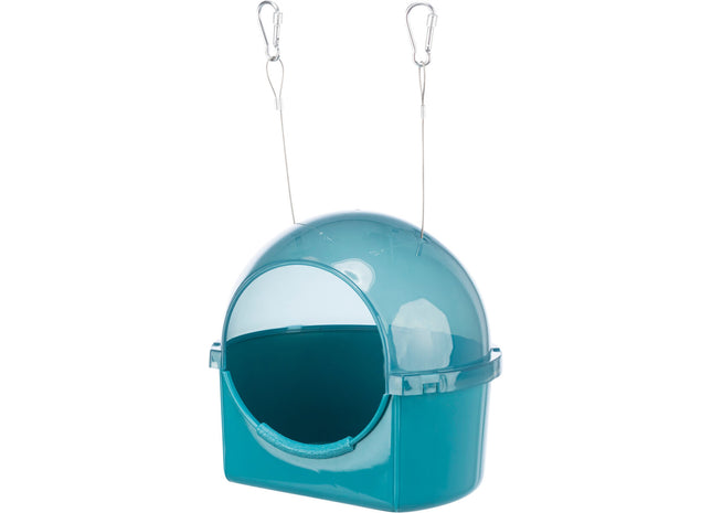 Trixie Badehaus rund blau – Vogelbad, 20×20×17.5 cm