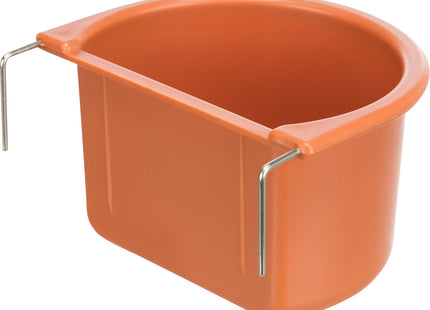 Trixie Hängenapf für Hunde und Katzen - Edelstahl Napf zum Aufhängen - Fressnapf für Haustiere mit rutschfester Halterung