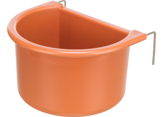 Trixie Hängenapf für Hunde und Katzen - Edelstahl Napf zum Aufhängen - Fressnapf für Haustiere mit rutschfester Halterung