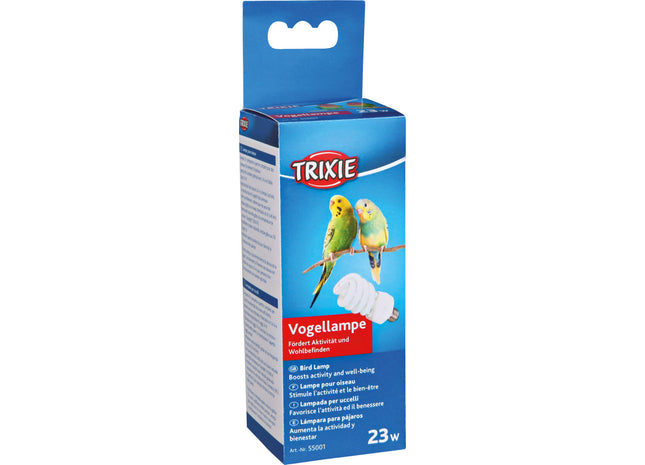 Trixie Vogellampe – weisse Lampe mit UVA-UVB-Licht
