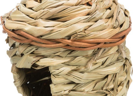 Trixie Grasnest für Vögel ø11 cm - Natürliches Vogelnest aus Gras, ideal für kleine Vögelarten