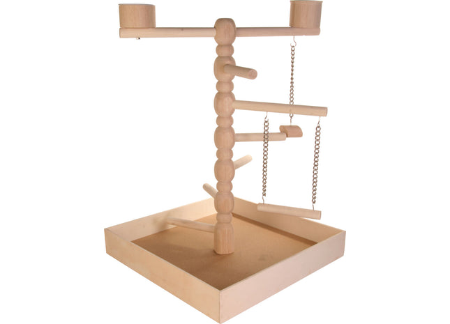 Trixie Spielplatz für Papageien - hochwertiges und unterhaltsames Spielzeug für Papageien, um ihre natürlichen Verhaltensweisen zu fördern