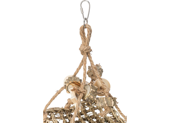 Trixie Seegras Schaukel – Vogel Spielzeug 19x19cm