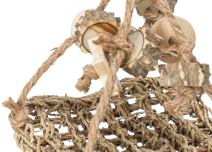 Trixie Seegras Schaukel – Vogel Spielzeug 19x19cm