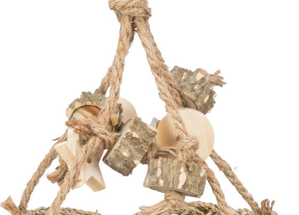 Trixie Seegras Schaukel – Vogel Spielzeug 19x19cm