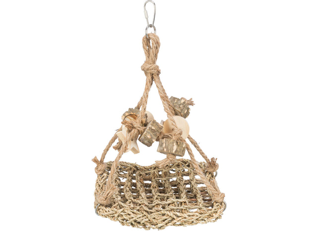 Trixie Seegras Schaukel – Vogel Spielzeug 19x19cm