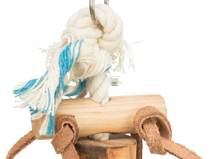 Trixie - Holzspielzeug mit Lederbändern, 35cm