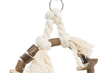 Trixie Schaukel Naturholz - Hochwertige Schaukel für Haustiere aus Naturholz