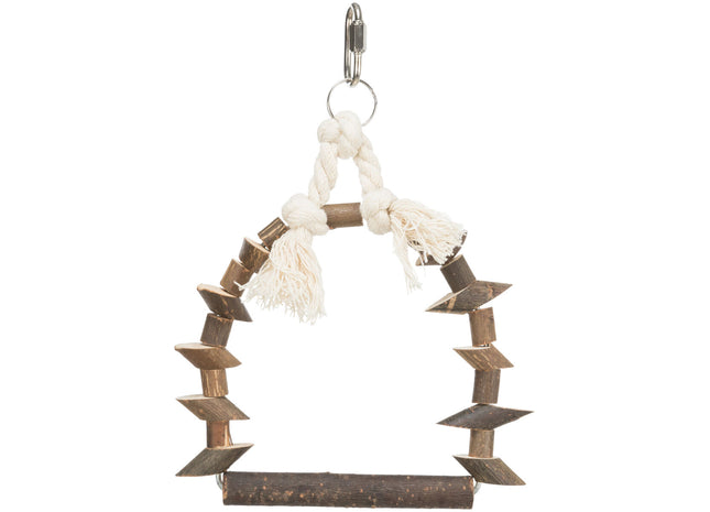 Trixie Schaukel Naturholz - Hochwertige Schaukel für Haustiere aus Naturholz