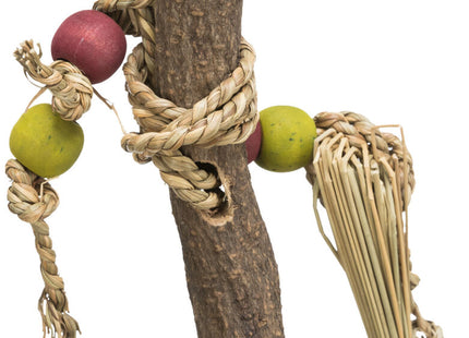 Trixie Holzspielzeug mit Weidenbällen - Naturholz, 56cm