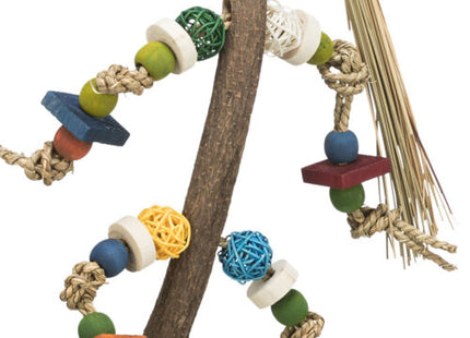 Trixie Holzspielzeug mit Weidenbällen - Naturholz, 56cm