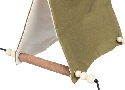 Trixie Vogelzelt - Baumwolle, grün, zum Aufhängen