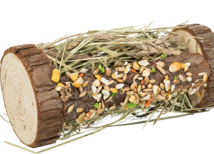 Trixie Holzturm mit Heu und Knusperstange, 13x17x13cm