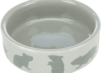 Trixie Keramiknapf - 80ml Hamster, weiss mit Motiv