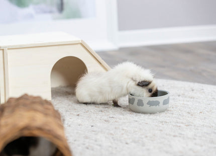 Trixie Keramiknapf - 80ml Hamster, weiss mit Motiv