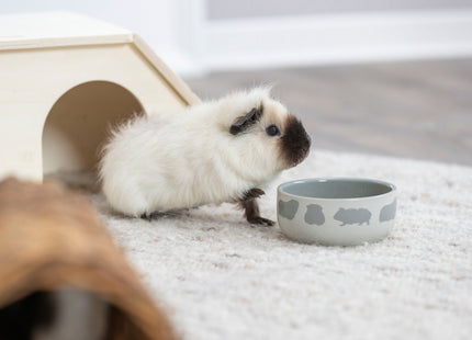 Trixie Keramiknapf - 80ml Hamster, weiss mit Motiv