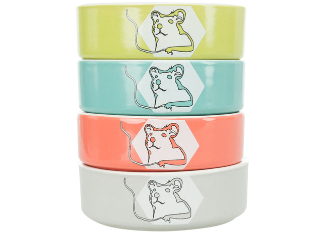 Trixie Keramiknapf Comic Hello - Keramik, 90ml, ø8cm