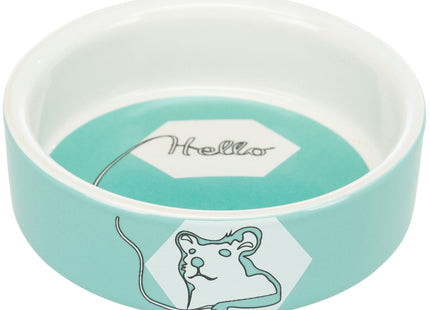 Trixie Keramiknapf Comic Hello - Keramik, 90ml, ø8cm