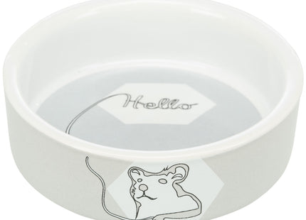 Trixie Keramiknapf Comic Hello - Keramik, 90ml, ø8cm