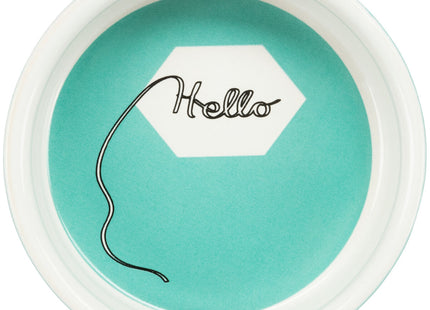Trixie Keramiknapf Comic Hello - Keramik, 90ml, ø8cm