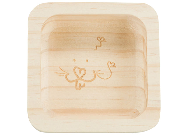 Trixie Holznapf – Napf für Nager, 60 ml