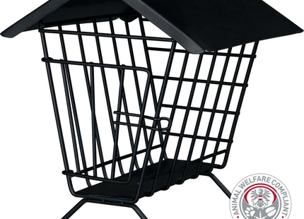 Trixie Heuraufe mit Dach - Metall, schwarz, 20x23x20cm